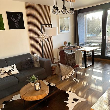 U Jelena Harrachov - Rodinny Apartman U Lesa S Garazi 外观 照片