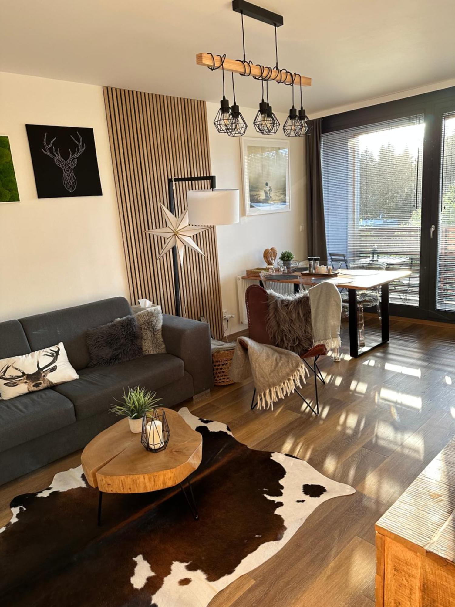 U Jelena Harrachov - Rodinny Apartman U Lesa S Garazi 外观 照片